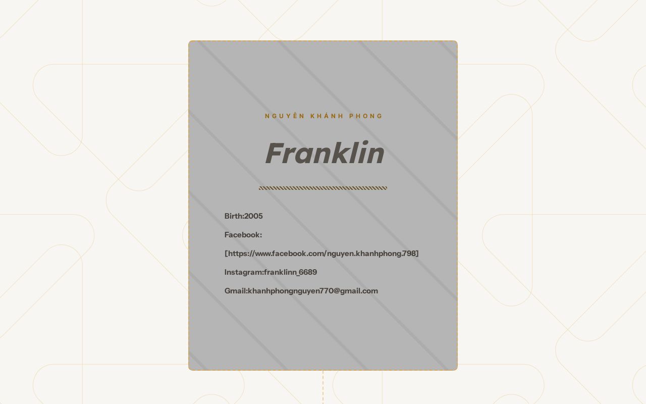 Carrd profile picture for @franklin